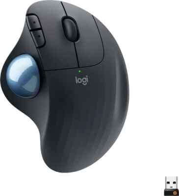 Logitech ERGO M575 Wireless Trackball Mouse - Black