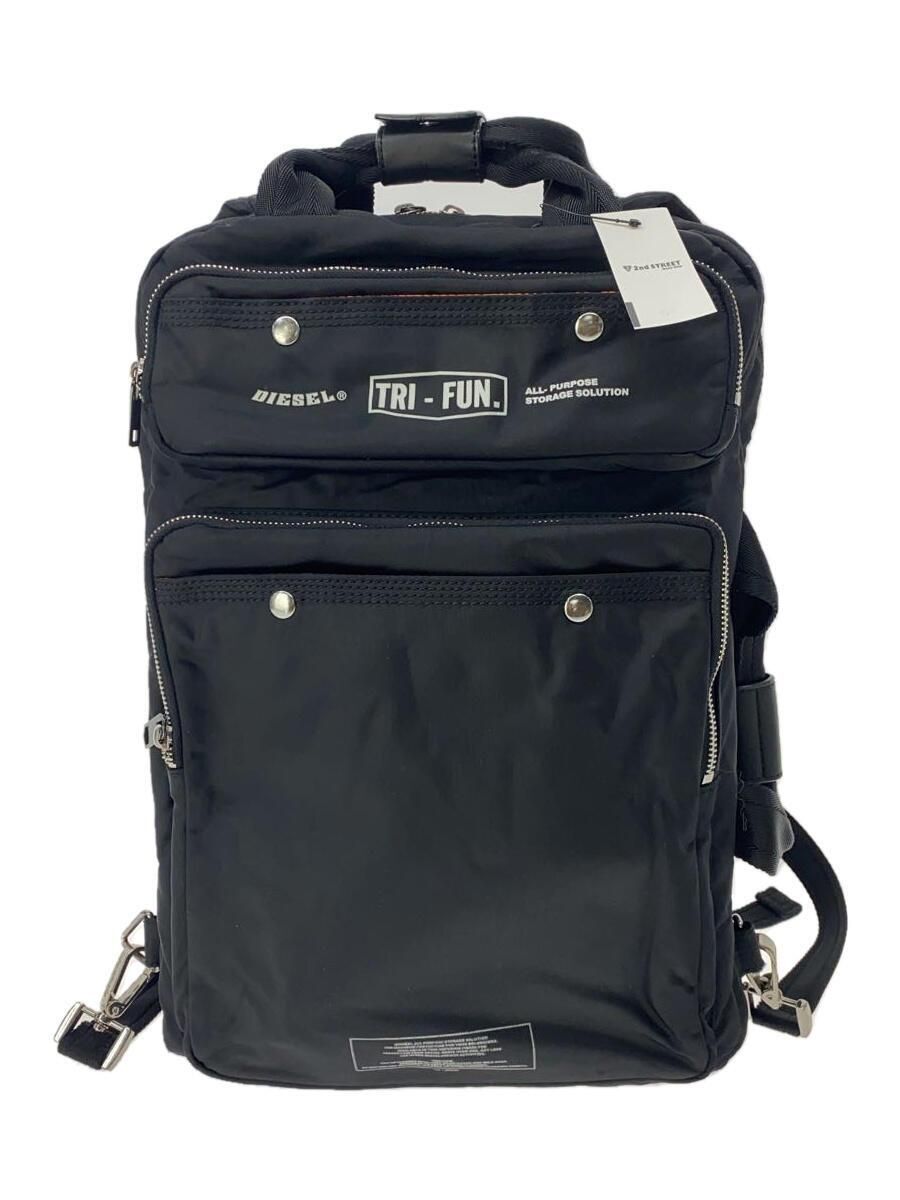 DIESEL TROPY TRIFUN 3WAY バックパック ブラックオレンジ DIESEL TROPY TRIFUN 3WAY バックパック ブラックオレンジ