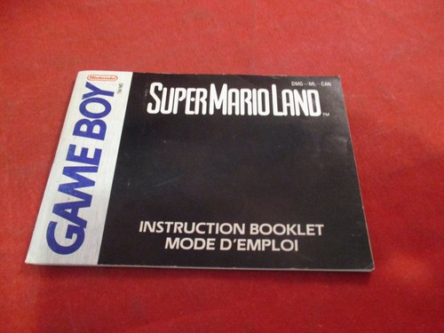 Super Mario Land 1 Game Boy CANADIAN Instruction Manual Booklet ONLY #B1