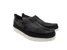 Sperry Men's Moc-Sider Slip-On Casual Moccasin STS-23872 Black/Grey Size 10.5M