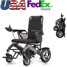 500W Foldable Electric Wheelchair Intelligent Motorized Power Chair All Terrain