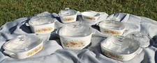 RARE STAMPED 1970's vintage corning ware spice of life 14 piece set. 