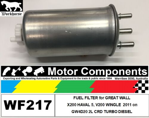 FUEL FILTER for GREAT WALL X200 V200 GW4D20 2L CRD TURBO DIESEL 2011 on - Afbeelding 1 van 3