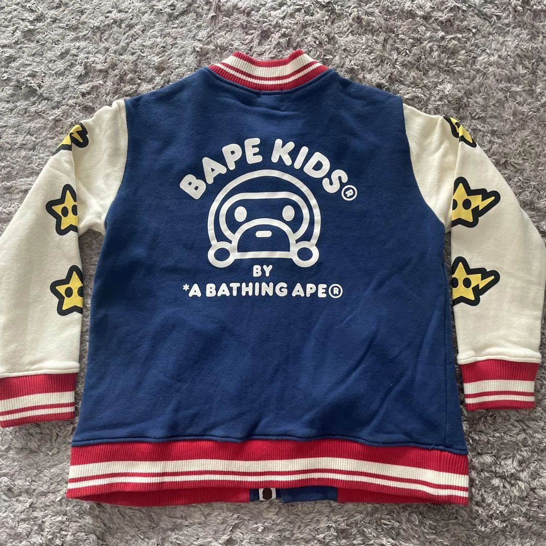 A BATHING APE (BAPE) Giacca stadio BAPE KIDS A Bathing Ape taglia 140 cm dal Giappone [Ottima] 2503TY