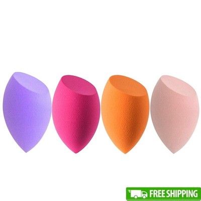 Makeup Sponges Set Wet Dry Use Blending Foundation Concealer Blush Cream 4pcs