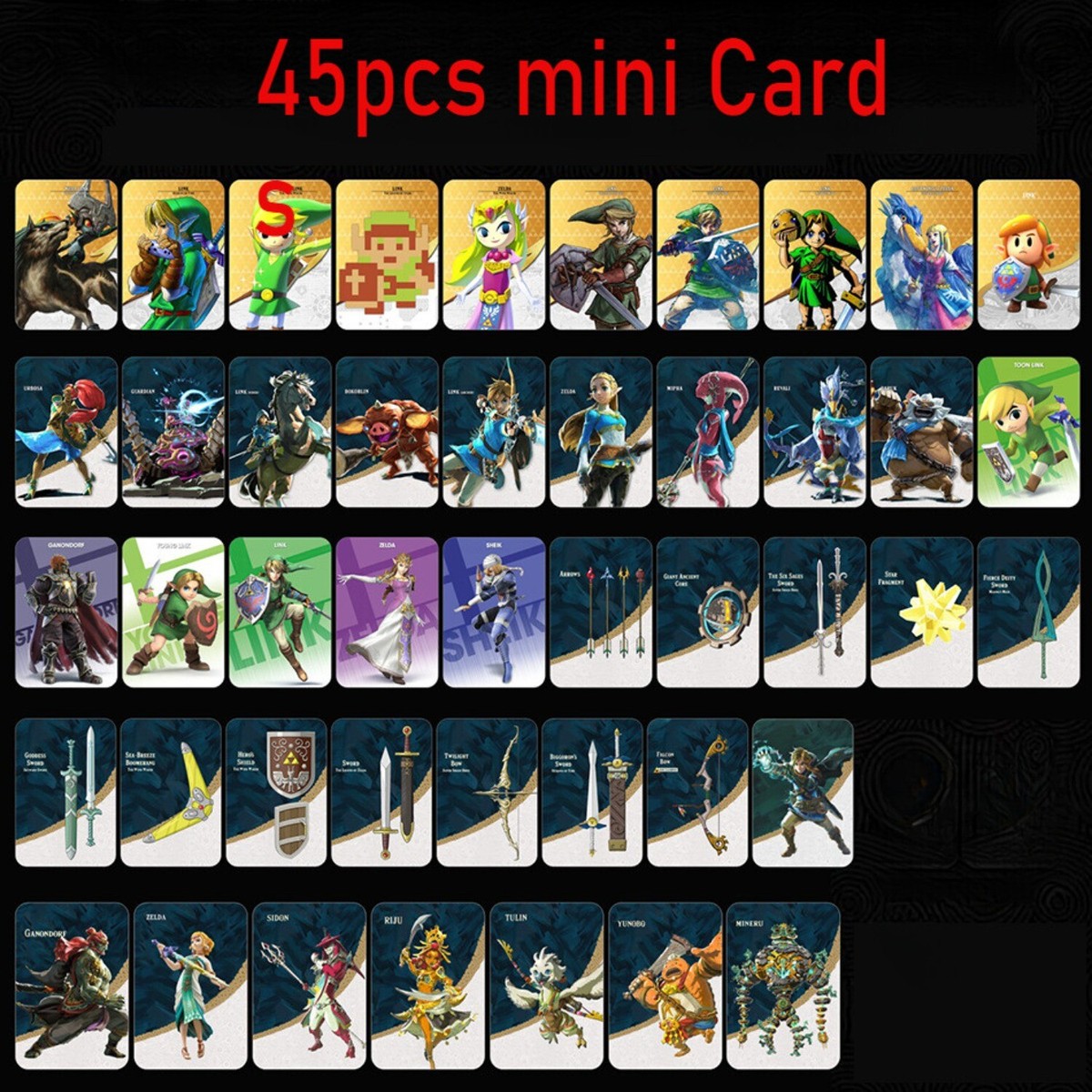 kcon　ドイツ　オフライン　限定　トレカ　onf germany 5-49pcs BOTW TOTK Zelda Tears of the Kingdom Mini NFC Cards for