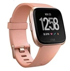 NEW Fitbit Versa Fitness Tracker Rose Gold Bundle Black Small Large Gym Cute!