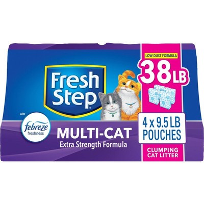 Fresh Step Multi-Cat Scented Litter with the Power of Clumping Cat Litter