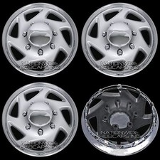 New Set Of 4 Ford Truck Van 16 8 Lug Full Wheel Covers Hub Caps Fits Steel Rim New Set Of 4 Ford Truck Van 16 8 Lug Full Wheel Covers Hub Caps Fits Steel Rim