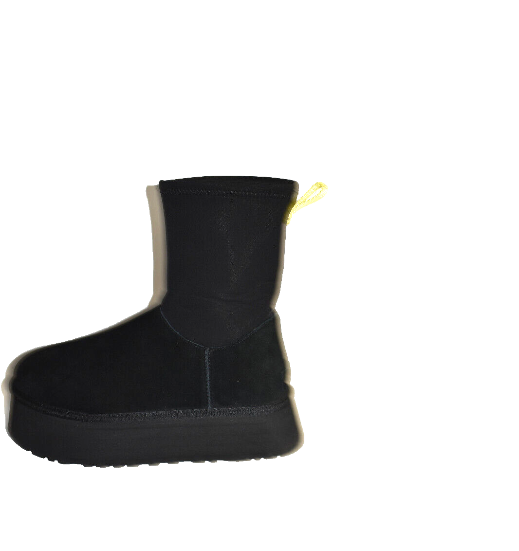 UGG Classic Dipper Boot Platform Black Suede Size 10 1144031 DD424