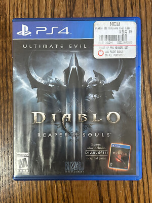 Diablo III 3 Reaper of Souls - Ultimate Evil Edition (PlayStation 4, PS4) CIB