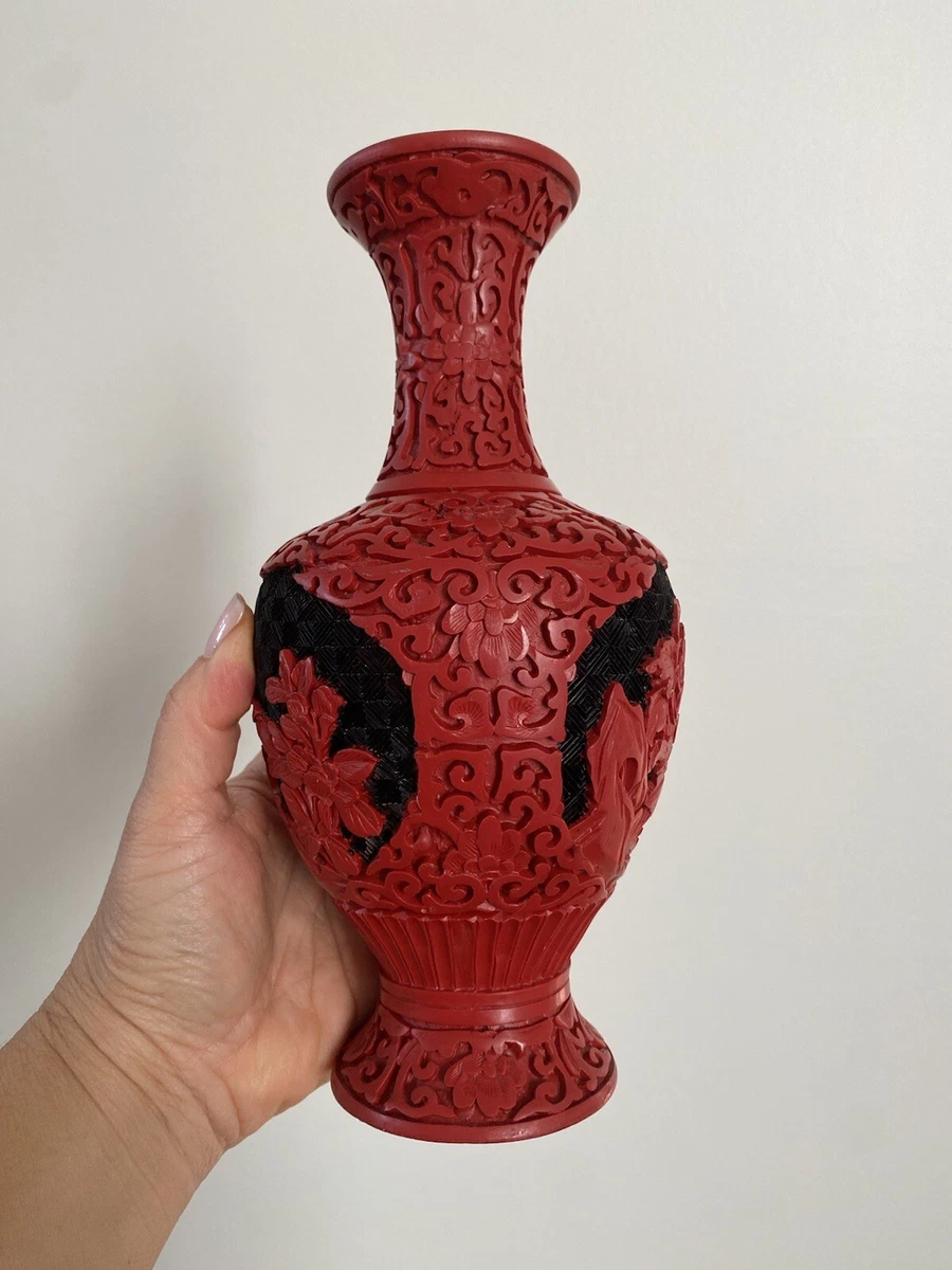 中国　花瓶 中国雕漆花瓶| eBay