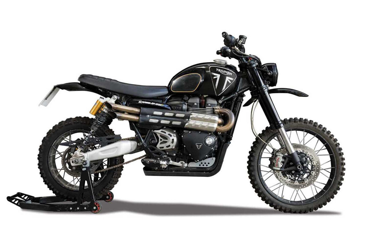 James Bond Triumph Scrambler 1200 1:12 Scale - No Time to