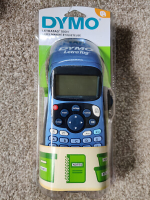 Dymo LT-100H LetraTag Hand Etikettiergerät BLAU Brandneu Versiegelte Box