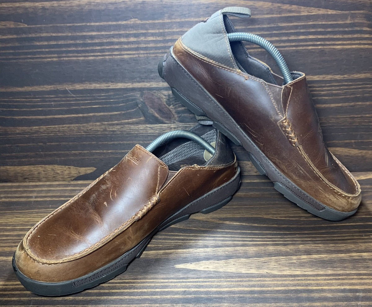 OluKai Men\'s Na\'i Leather WP Waterproof Drop-In Heel Comfort Slip-On - Size 13 Amazon.com | OLUKAI Kalia Men main image 3