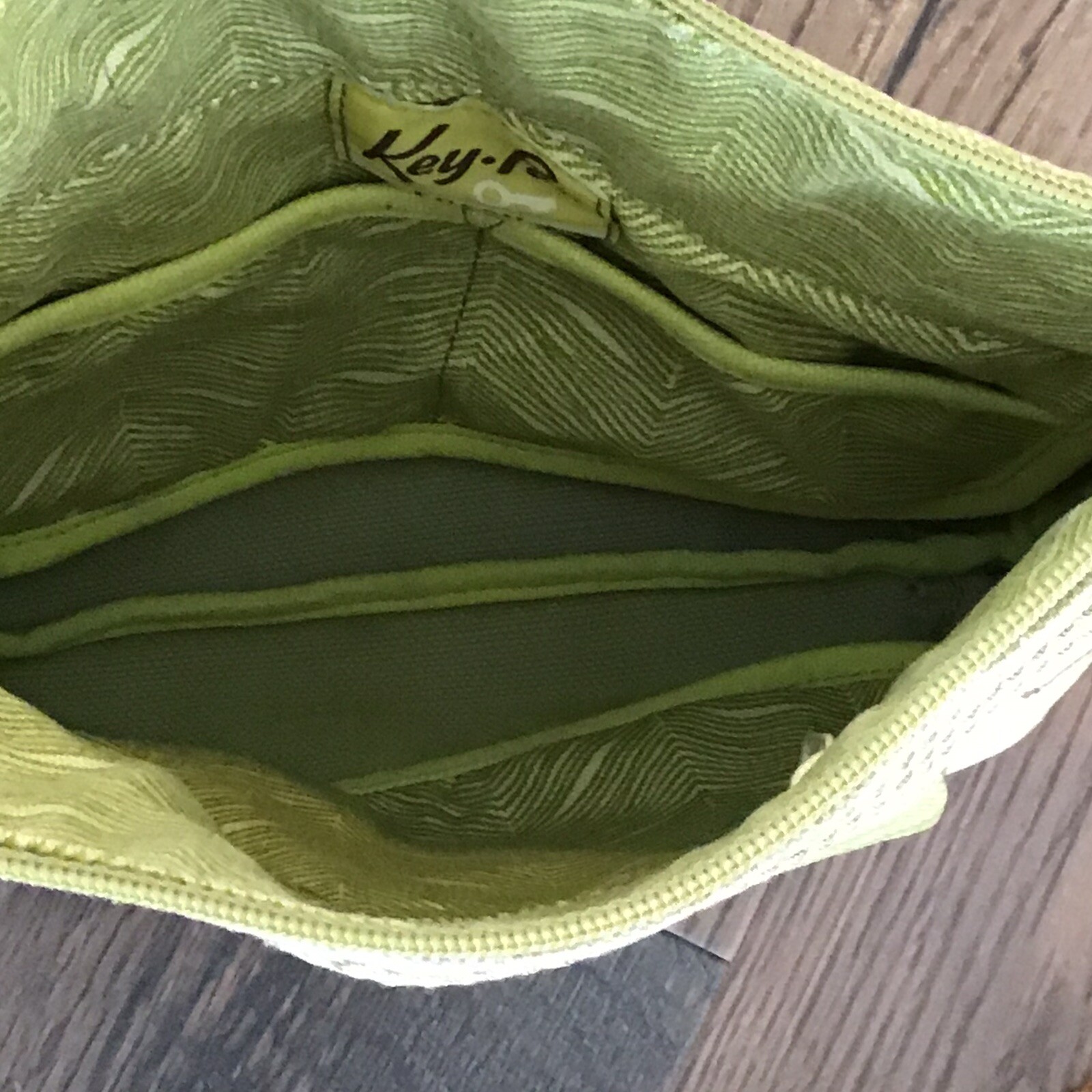 Fossil Key-Per Coated Canvas Green Crossbody Bag - image 6