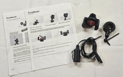TechMount Handlebar Mount and Cradle/Battery Tender Power Supply Cable