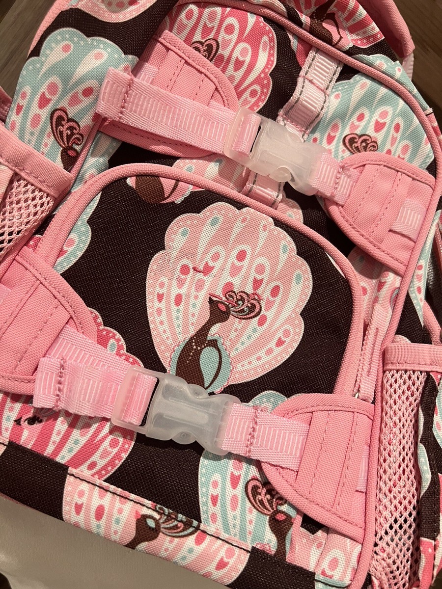 Pottery Barn Kids Small Backpack Peacock Pattern Pink  display picture 1