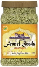 Rani Fennel Seeds (Saunf Sabut) Whole Spice 32oz (2lbs) 908g PET Jar