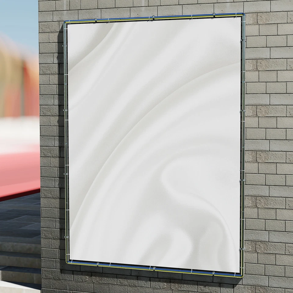 Marco de póster de pancarta montado en la pared negro horizontal vertical pantalla de pared Foto 2 de 4