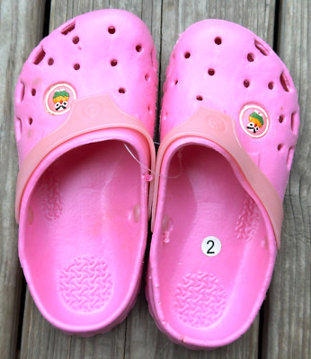 Rubber Clogs, Unisex Toddlers Size 2, Pink