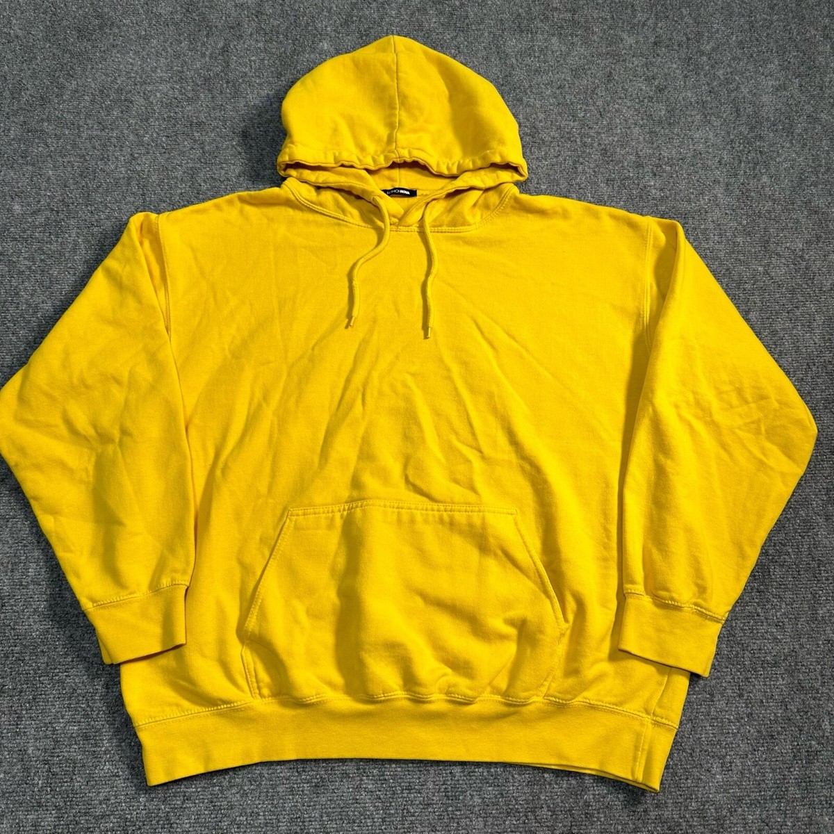 Fashion Nova Sweater Adult 49 in Chest Yellow Pullover Hoodie