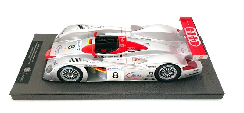 Top Marques 1/18 Scale TOP106A Audi R8 NR.8 Le Mans 2000 - Silver - Image 4 of 4