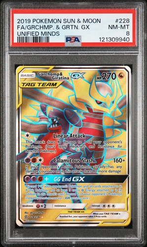 Garchomp & Giratina-GX graded PSA 8 for sale on eBay
