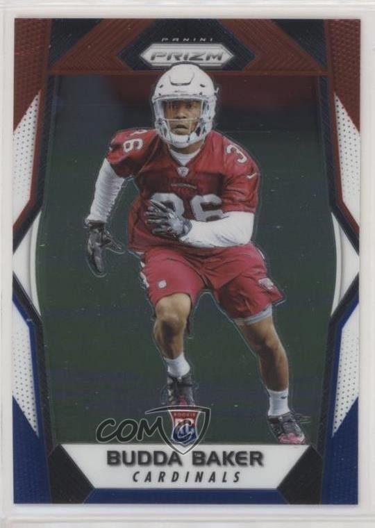 2017 Panini Prizm Rookies Red White & Blue Prizm Budda Baker #256 qr7