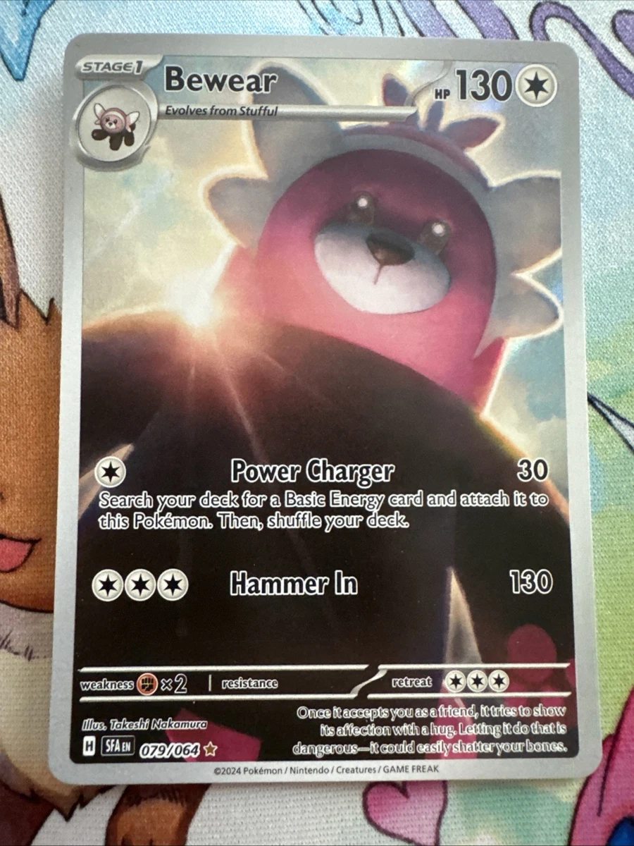 bewear pokemon card value 113/145 Reverse Holo Colorless Retreat Cost Bewear 079/064 Sv: Shrouded Fable