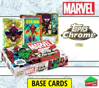Marvel Topps Chrome 2024 Base Karten Sammlung 1-150 SIE WÄHLEN
