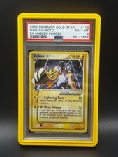 Gold Star Raikou Psa 8 Pokemon #114 Ex Unseen Forces
