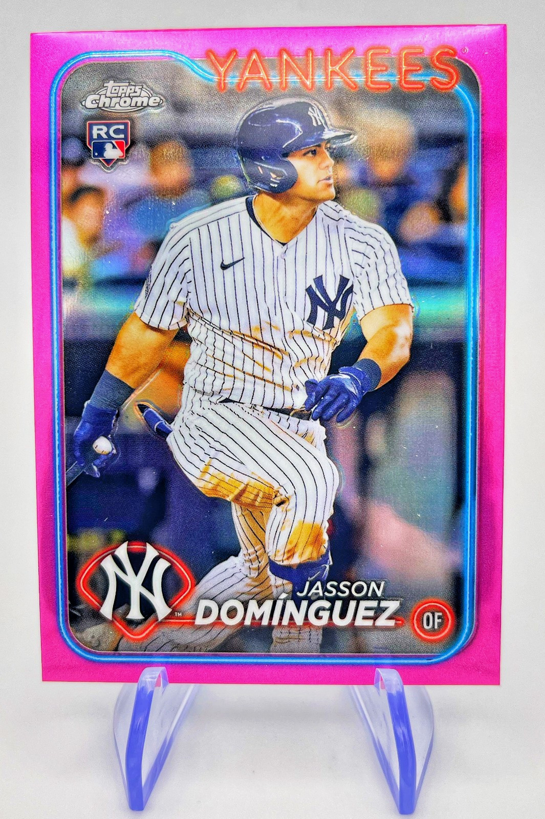 2024 Topps Chrome - Jasson Dominguez #89 Pink Refractor (RC)