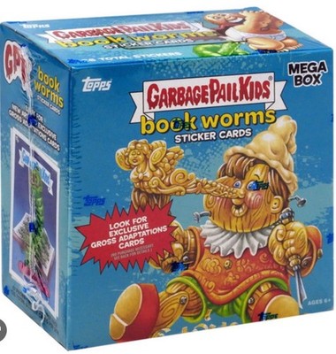 Topps 2022 Garbage Pail Kids Bookworms Sticker Cards Mega Box Neu Sealed