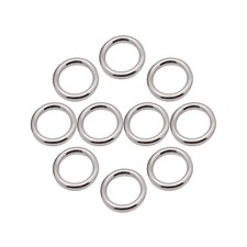 Metal O Rings 25mm/1in , 10pcs 304 Stainless Steel O-Ring Silver O silver