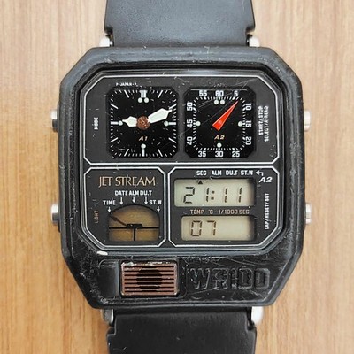 Citizen Ana Digi Temp WR100 Marine Sports Model 1980s Japan Made