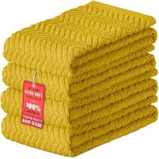 100 Cotton Kitchen Towels, 15 x 25 Absorbent Dish Towels  Quality 400 GSM 