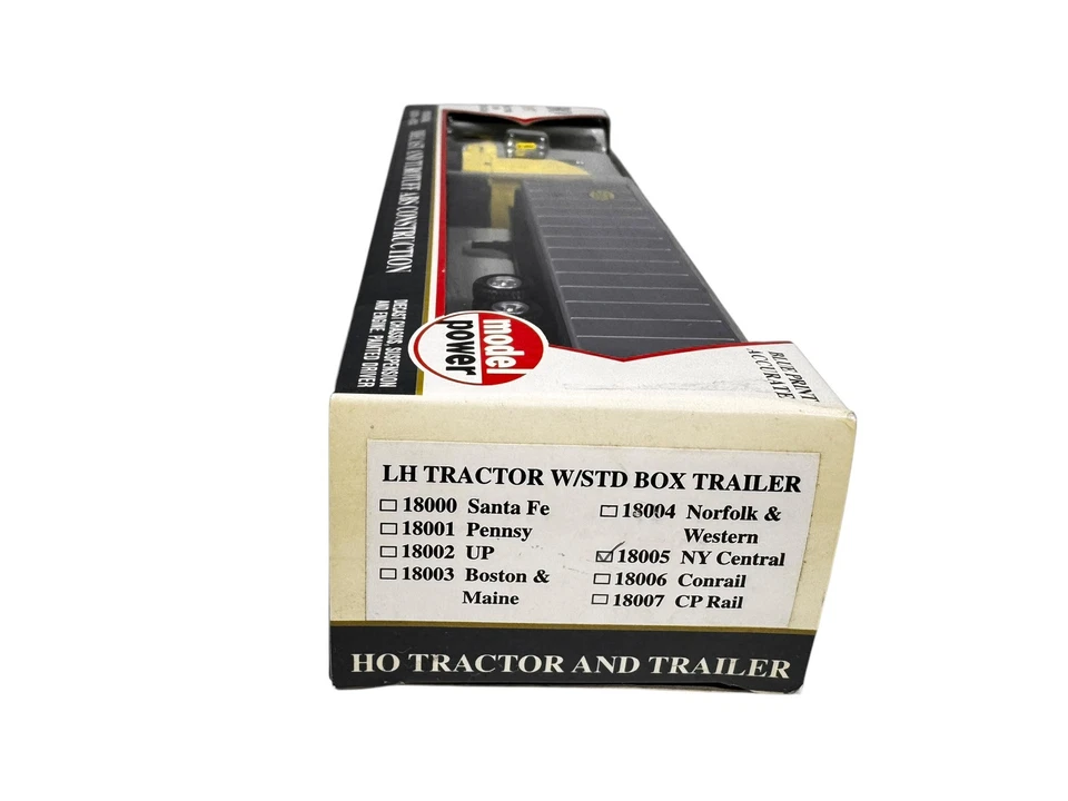 #18005 Model Power HO 1/87 New York Central Semi Truck Tractor w/STD Box Trailer - Image 2 of 3