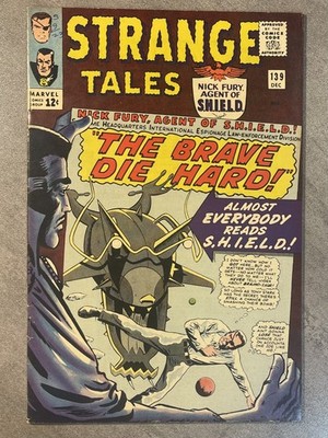 STRANGE TALES #139 DEC 1965 DOCTOR STRANGE-NICK FURY-MARVEL SILVER AGE! F/VF