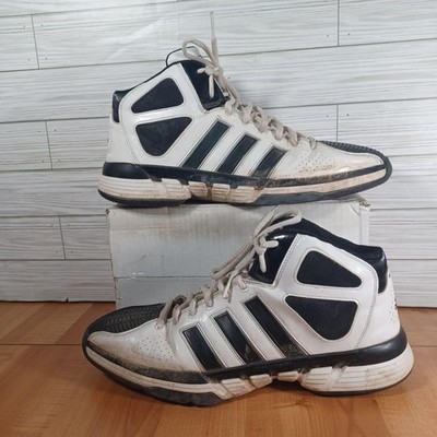 Adidas Pro Model Zero Shoes Mens Size 15 White Black High Top Basketball G21010