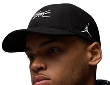 Nike Men's Jordan Fly Flight Cap Hat Black White SZ S/M NEW 30