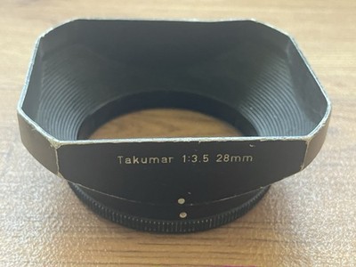 VINTAGE ASAHI TAKUMAR 28 MM F/3.5 METALL GEGENLICHTBLENDE