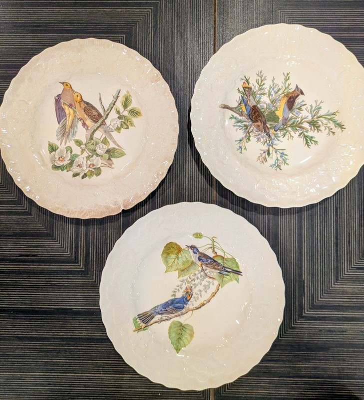 Set of 3 Alfred Meakin Bird Plates #17 45 79