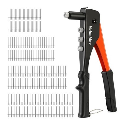 Nietzange Set 4-in-1 Nieten Werkzeug inklusive 200 Nieten Metallstahl