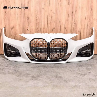 BMW 4er G22 G23 M Package Frontstosstange front bumper Alpinweiss 300 (362)