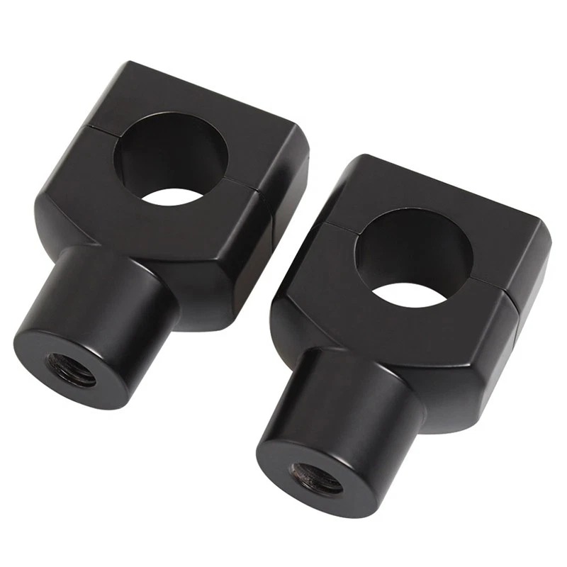 2Pcs Motorcycle 1"Handlebar Risers Mount L＆R For Softail Dyna Bobber Chopper - Imagem 4 de 4