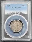 1921 25C Standing Liberty Quarter PCGS XF 40, Low Mintage Key Date