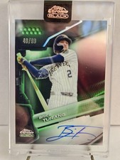 2026 Topps Chrome Black Brice Turang #CBA-BT Green Refractor Auto #48/99 Incased