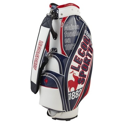 le coq sportif LG5SCB02M Golfwagen-Tasche 9,5 Zoll weiß/marine Herren Japan