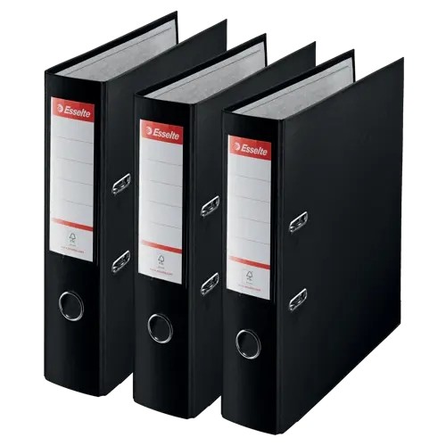 Esselte Essentials Lever Arch File PP. Pack 3 624294